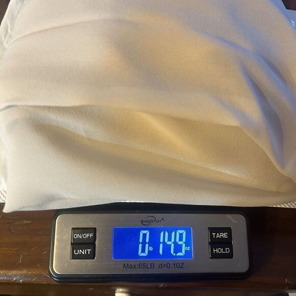 BCBG MaxAzria modest Silk Chiffon Evening Gown Maxi Dress Black Cream Size 6 - Picture 14 of 14